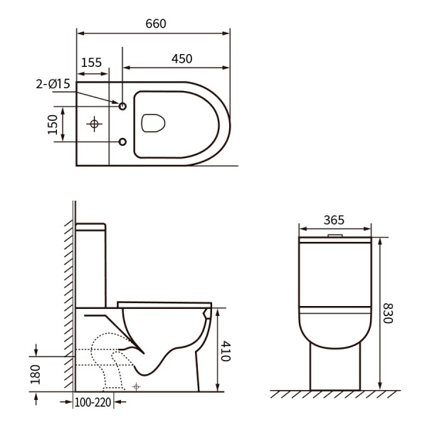 Унитаз-компакт RJ Flora RJ8721