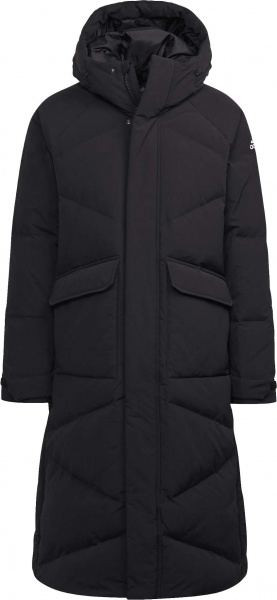 Пальто Adidas BIG BAFFLE COAT GT6536 р.S черный — фото 1