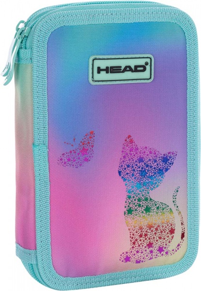 Пенал шкільний AC2 Kitty ombre Head блакитний