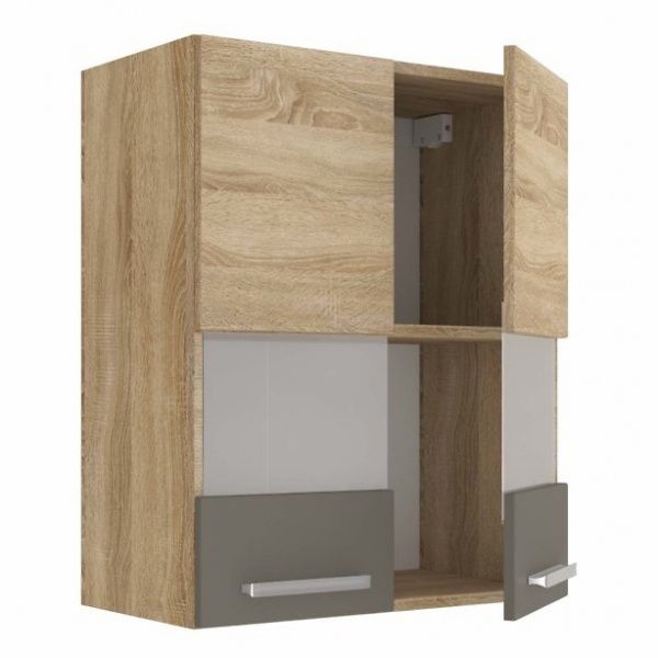 Шафа верхня Аліна В 60/71.8 ВТ дуб сонома/лате/дуб сонома SOKME