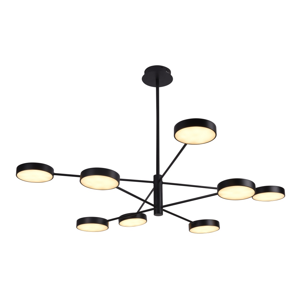 Люстра Miorro LED Fiori 8x11,5 Вт LED-модуль чорний 51-313-003