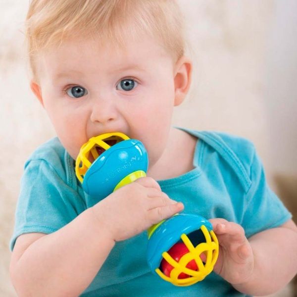 Брязкальце Bebelino м'яка гантелька (4823091303074)