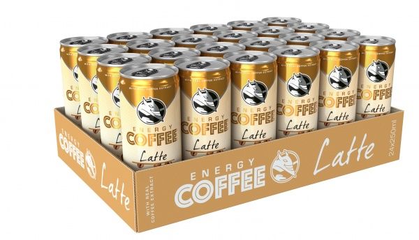 Энергетический напиток HELL Холодный кофе с молоком Energy Coffee Latte 0,25 л 