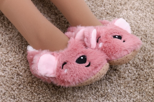 Капці дитячі для дівчинки Maxwin KIDS Звірята Кролик р.29-31 рожевий 