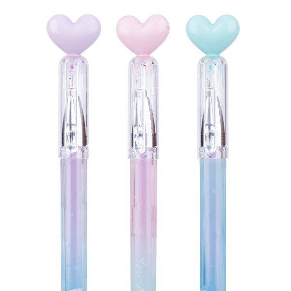 Ручка шариковая YES Heart 0,7 мм синяя 412071 