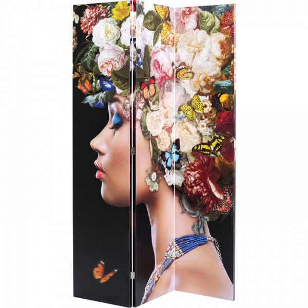 Ширма интерьерная KARE Design Flowery Shoulder vs Bunch Flowers 120х180 см 