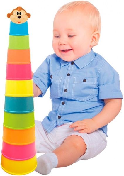 Игровой набор Kiddieland Пирамидка обезьянки