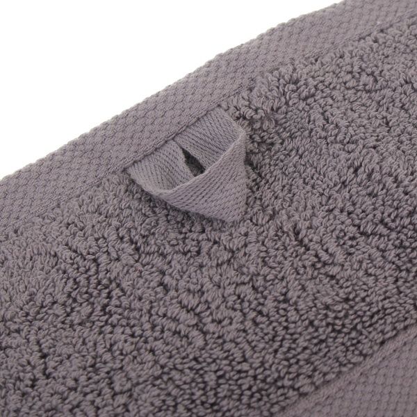 Рушник махровий з бордюром 70x140 см сірий La Nuit 