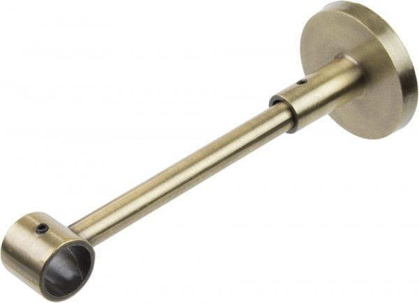 Держатель для карниза Gardinia Memphis закрытый одинарный наборной d16 мм античная латунь 