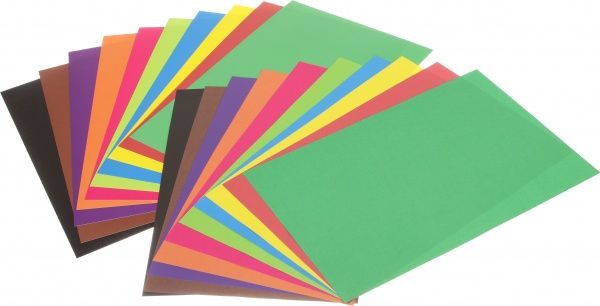 Набір кольорового картону та паперу Panda 20 аркушів Panda