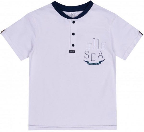 Футболка для хлопчика Smil 110586-1 р.146 білий 