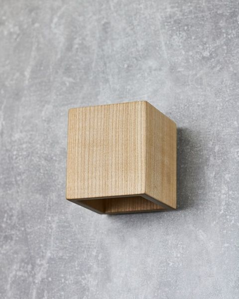 Бра Iterna Brygge светлый ясень 1xG9 натуральное дерево 