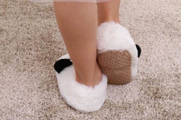 Тапочки детские унисекс Maxwin KIDS Зверюшки Панда р.32-34 белый 