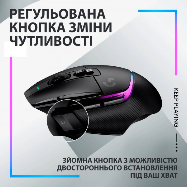 Мишка бездротова Logitech G502 X Plus black (910-006162) 
