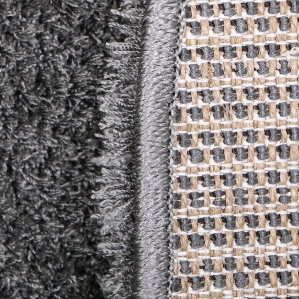 Килим Ozkaplan Karpet Gold Shassy О темно-сірий 1,2x1,7 м