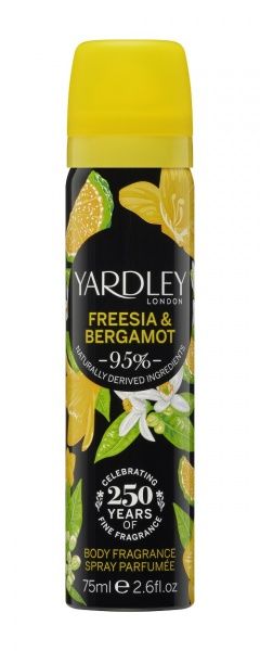 Дезодорант парфумований для жінок Yardley Freesia & Bergamot 75 мл
