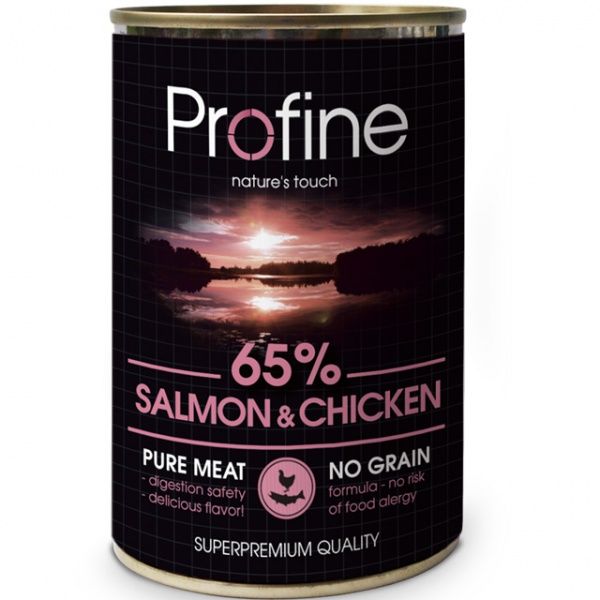 Консерва Profine для собак лосось и курица 400 г