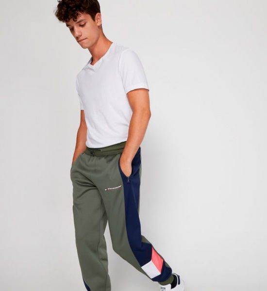 Брюки Tommy Hilfiger BLOCKED FLEECE PANT CUFFED S20S200211302 р. L оливковый