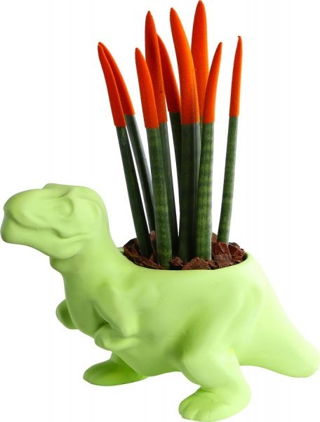 Кашпо Animal Land Тиранозавр зелений Дон Пион