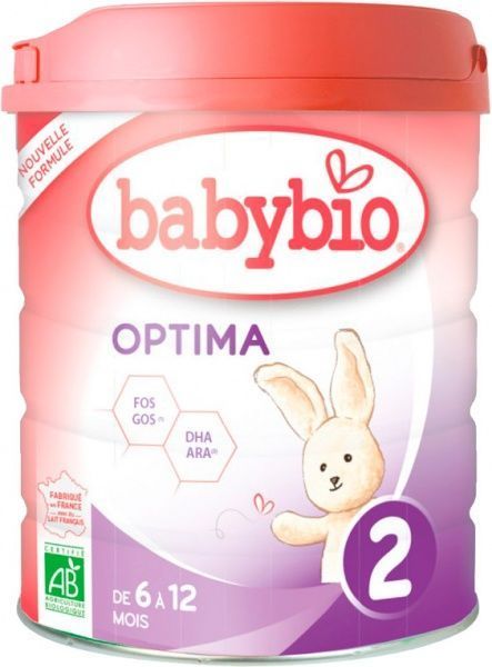 Сухая молочная смесь Babybio Optima-2 от 6 до 12 мес 800 г 3288131580326
