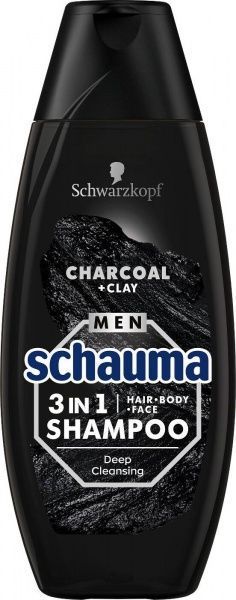 Шампунь Schauma для мужчин 3в1 Уголь и вулканическая глина 400 мл