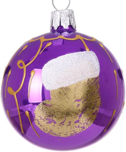 Шар новогодний мульти d 60 мм в ассортименте