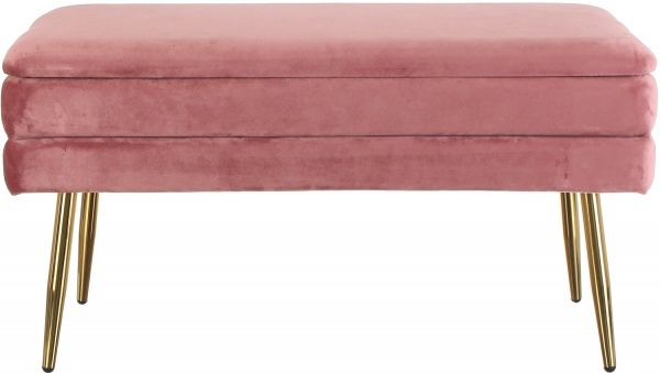 Скриня-пуф Pierre 79,5х37,5х42 см роуз голд 