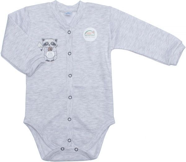 Боди детское унисекс Baby Veres Little raccon р.74 серый 