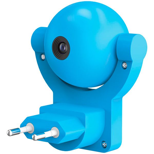 Ночник-розетка Gauss Mood LED с датчиком освещения 0,5 Вт синий 