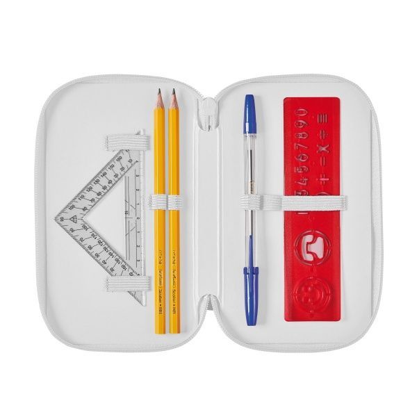 Пенал шкільний 31 предмет Triple Mystique 50033034 Herlitz блакитний із малюнком