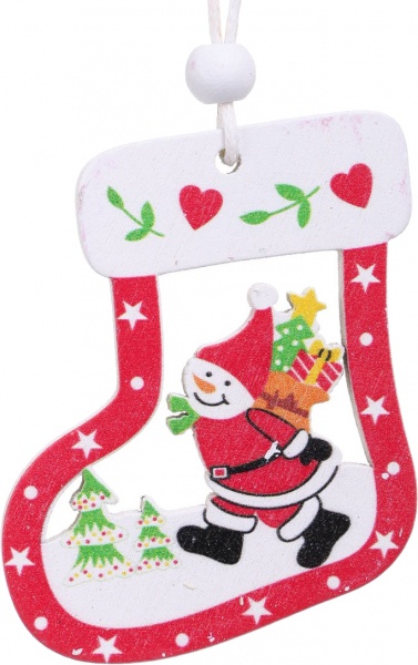 Декоративная подвеска Новогодняя 6 см в ассортименте 6014-47