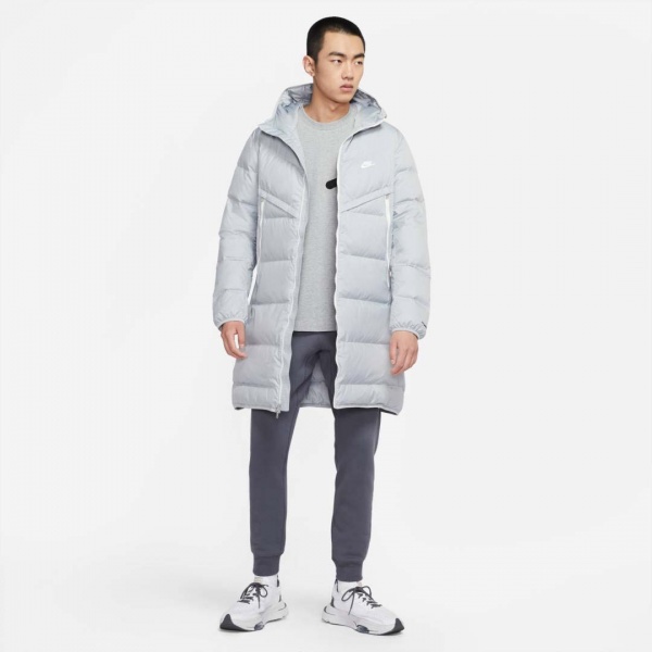 Куртка-парка Nike M NSW SF WINDRUNNER PARKA DD6788-077 р.2XL світло-сірий
