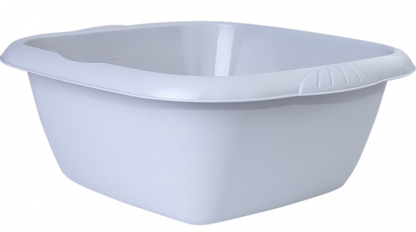 Таз Алеана квадратный светло-серый 6 л