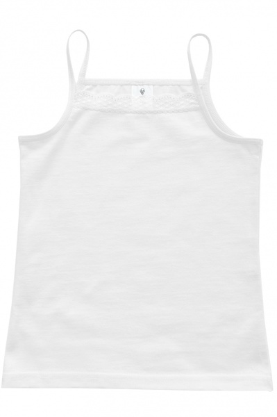 Майка для девочек Роза р.152 белый 210425 