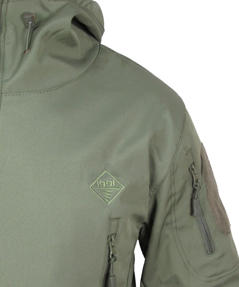 Куртка 1991 ТМ тактична вологозахисна SoftShell, Green 34123-JA-01-G-3XL р.3XL