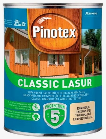 Деревозащитное средство Pinotex Classic Lasur палисандр мат 1 л