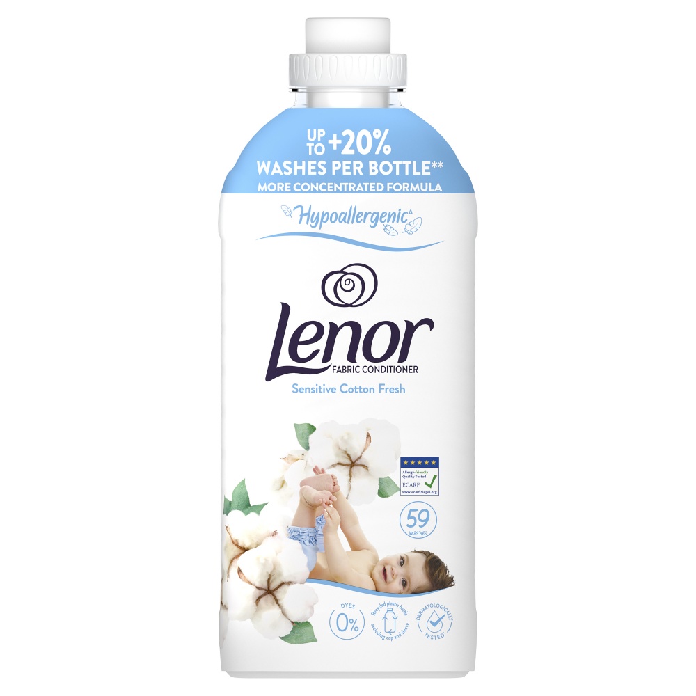 Кондиціонер для білизни Lenor Свіжість бавовни 1,239 л
