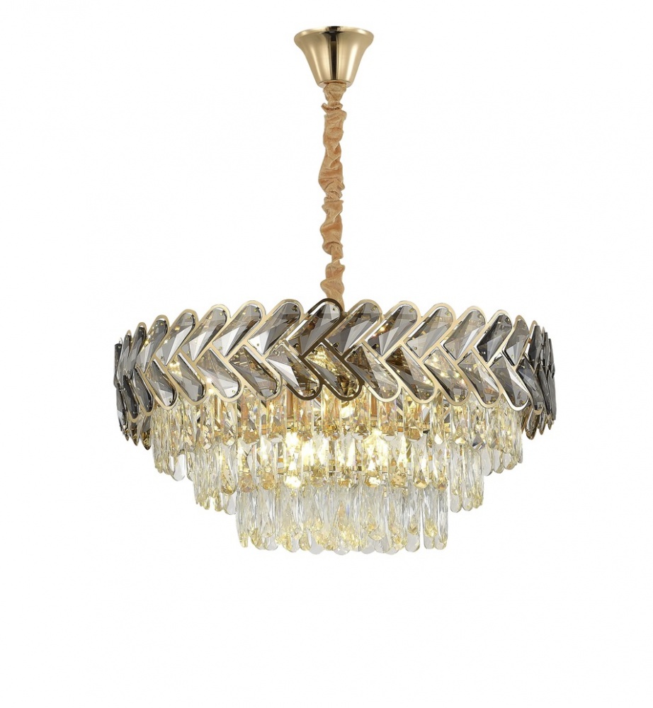 Люстра потолочная Sensio Velizara 8xE14 золото/хром PA-K8583-D600