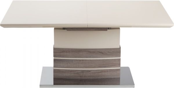 Стіл обідній GT Racer KY8105 (140-180x80x76) Beige/Wooden 