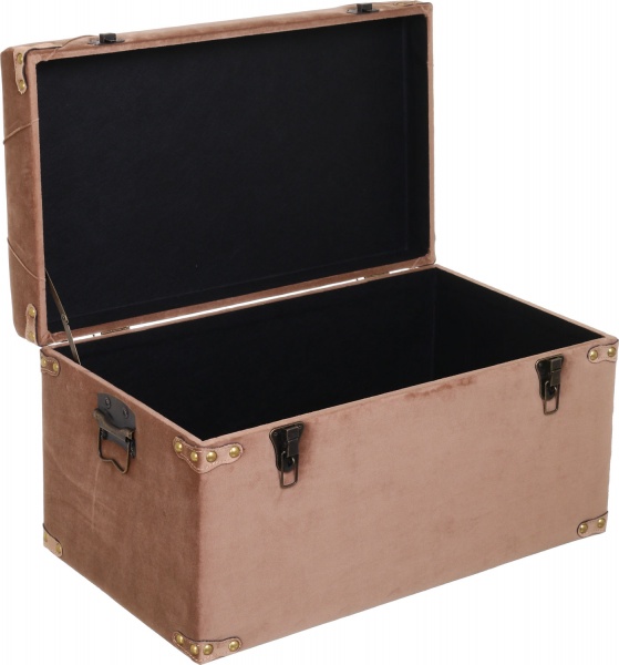 Скриня-пуф Велюр латте 64х35х33 см 