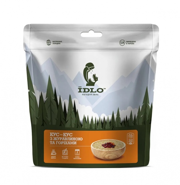 Каша ЇDLO Кус-кус з журавлиною та горіхами