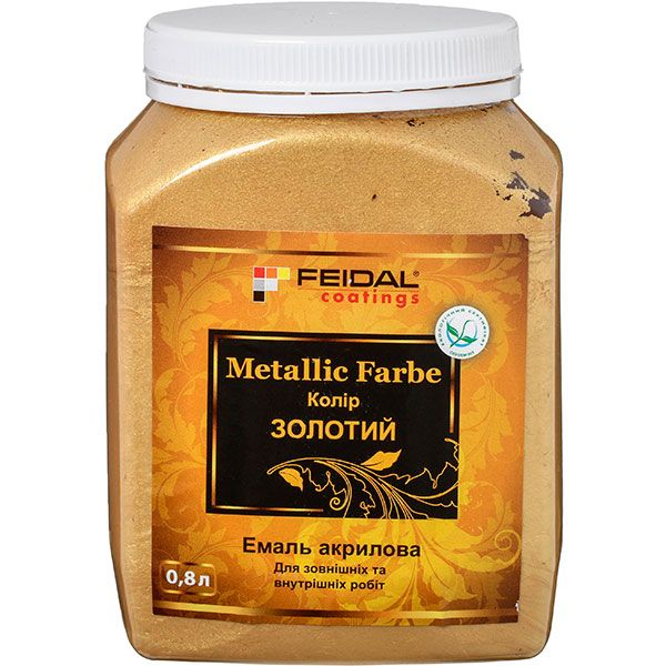 Декоративна фарба Feidal Metallic Farbe золото 0,8 л
