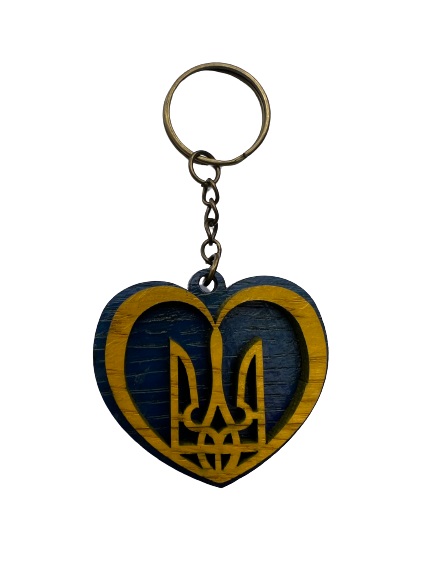 Брелок для рюкзаков Сердце с Трезубцем 2