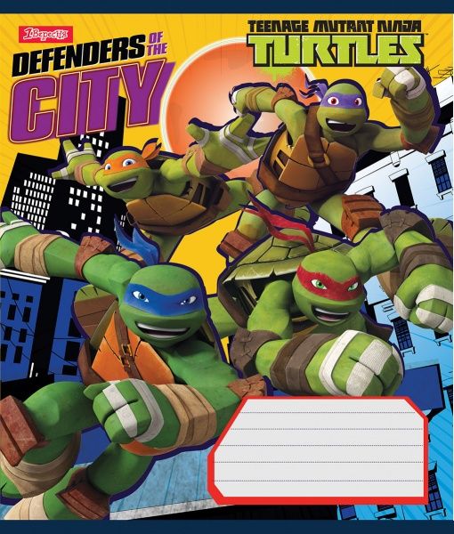 Комплект тетрадей TMNT Defenders 12 листов в линию 25 шт. YES