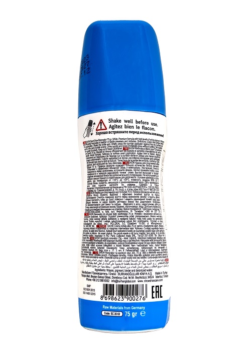 Краска восстановитель для спортивной обуви (8698623900276) SHOW white 75 мл