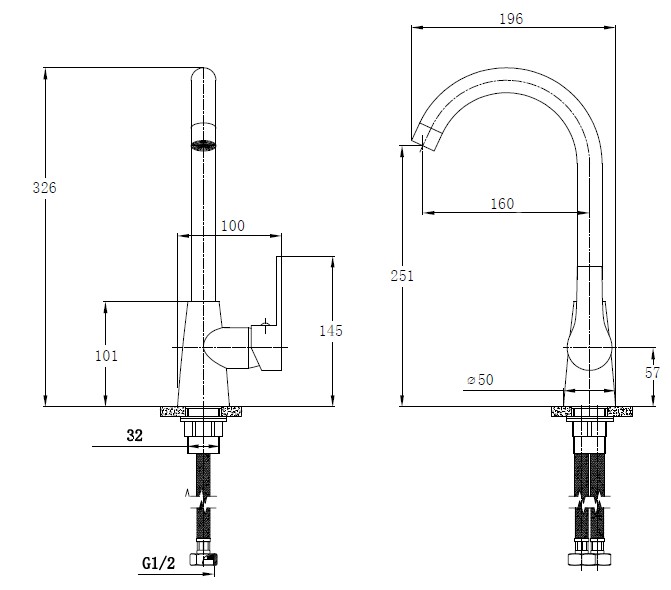Смеситель для кухни Mixxen MOZART MXYA0703