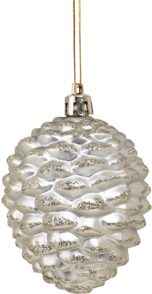 Набор елочных игрушек Шишка шампань 7 см 6 шт./уп.
