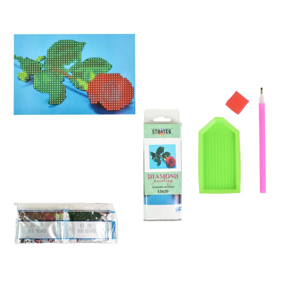 Алмазная мозаика 15х20 см в ассортименте Strateg