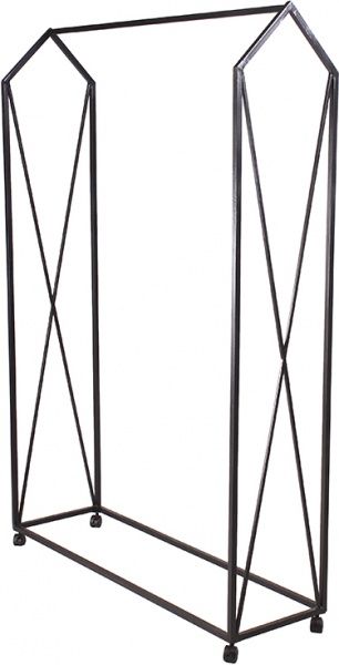 Вішалка для одягу Метал Арт 28135 пересувна чорний