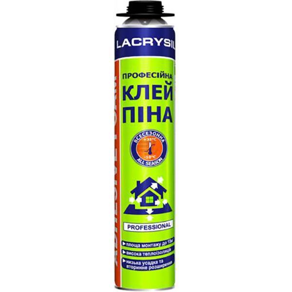 Піна-клей монтажна професійна Lacrysil 800 мл